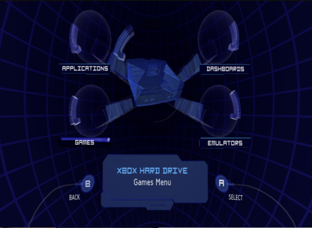 Orbs menu - category selection